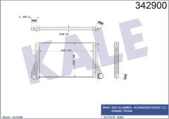 TURBO RADYATÖRÜ INTERCOOLER PASSAT-TIGUAN-SHARAN-ALHAMBRA 2.0TDI 08 615X398X32 AL-PL-BRZ