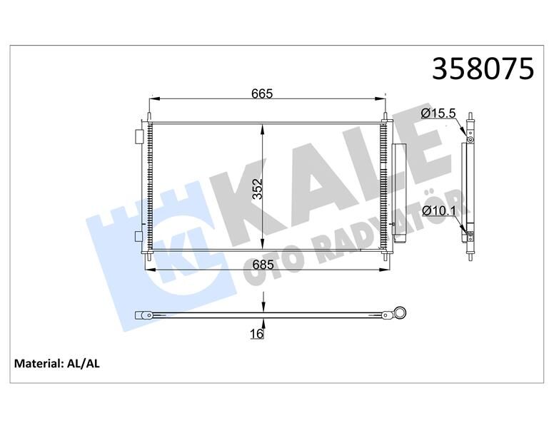 KONDENSER HONDA CR-5 3 2.0 2.2 06- AL/AL