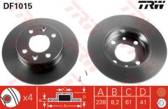 ÖN FREN AYNASI RENAULT CLIO 91 TWINGO 92 R5 84 88 238x8.2x4DL