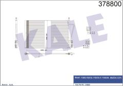 KLIMA RADYATORU KONDANSER FIESTA FUSION 1.25 1.4 1.6 1.4TDCI 02 08 MAZDA 2 125 1.4