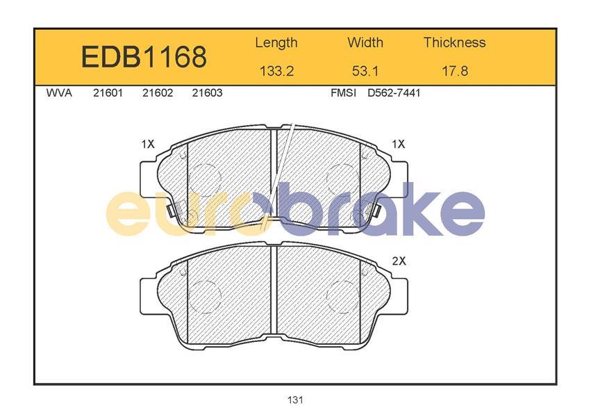 ÖN BALATA COROLLA 92-97 CARINA 93-97 RAV4 2.0 94-00 CAMRY 2.2 92-01 GDB1143-FDB867-LP789