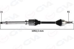 ON AKS KOMPLE SAĞ TOURNEO CUSTOM 2.2 TDCİ-2.0TDCİ 155HP UZUN ŞASE 12> KK213B436BA