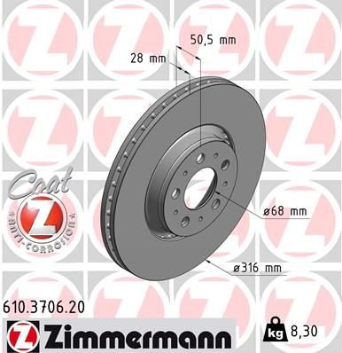 ON FREN DISK AYNA VOLVO S60 1 2.0 T -2.4 00 10 V70 2 2.4 05 08 XC90 1 D3 / D5 09 14