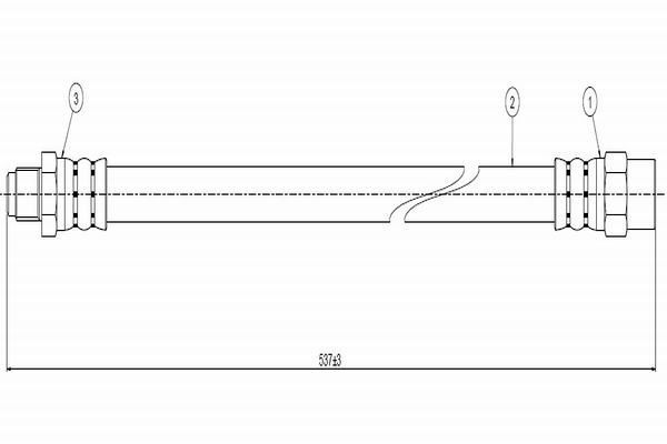 FREN HORTUMU ARKA MERCEDES VITO W638 96>03