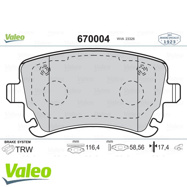 ARKA BALATA VW TRANSPORTER T5 03 09 A4 04-09 A6 04-11 A8 03-10 FİŞSİZ