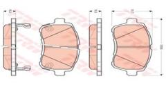 ÖN BALATA FIESTA VI 1.4-1.4TDCİ 1.6 TDCI 08 >SWIFT 10 > JUSTY 07 > MAZDA 2 07 > SIRION 08 >