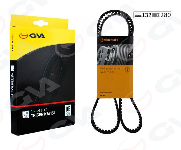 TRİGER KAYIŞI 132x280 VOLVO C30-C70-S60-S80-V70 2.4TDI 20V 01 >XC60-XC70-XC90 2.4TDI 02 >