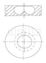 PISTON SEGMAN STANDART 84mm BMW B37 B47 F10 F20 F30 F40 G20 G30 G22 F32 F34 F36 G32 G11 F48 F15 MINI F54 F55 F56 F57 F60