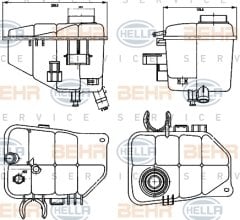 RADYATOR YEDEK SU DEPOSU MERCEDES W203 CL203 S203 C209 A209