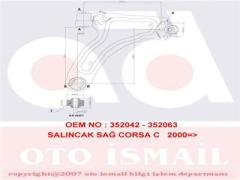 ALT SALINCAK KOMPLE SAĞ CORSA C 00 COMBO 01 Spor şasiye sahip olmayan araçlar