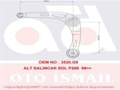 ALT SALINCAK KOMPLE SOL PEUGEOT P206 98 13