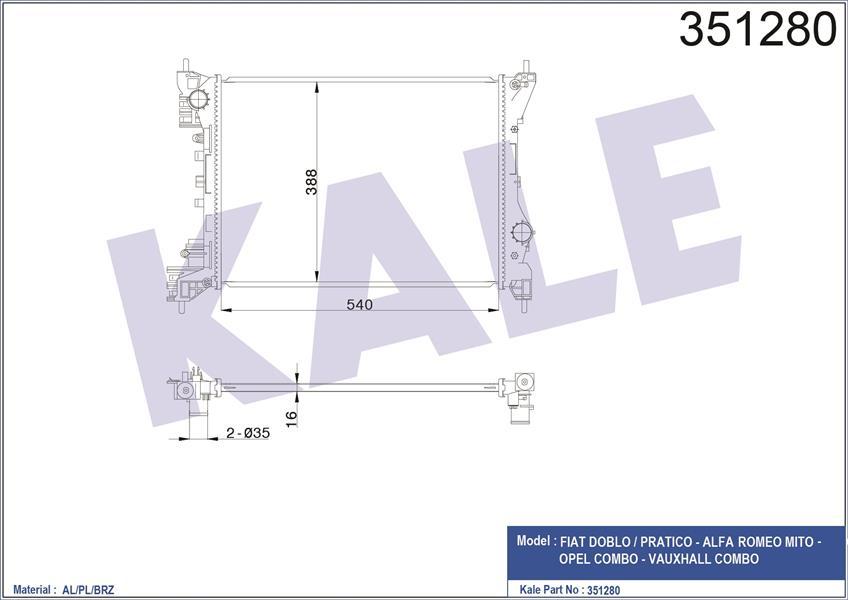 DOBLO 3 10 1.4 ALFA MITO 08 COMBO D 12 AL/PL/BRZ 540x388x16