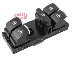 CAM AÇMA DÜĞMESİ DÖRTLÜ GOLF 5-6 - PASSAT - JETTA - POLO ÖN SOL