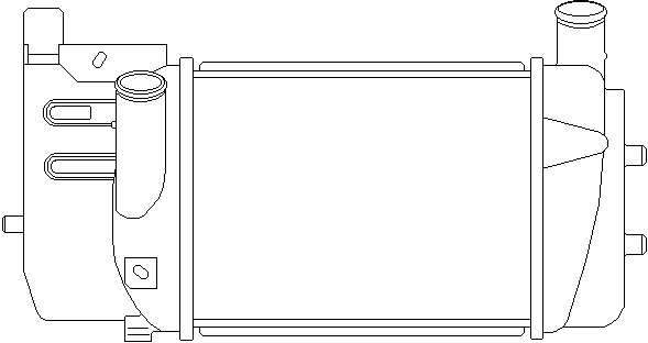 TURBO RADYATÖRÜ INTERCOOLER VERSO-YARIS 1.4 D4-D 2011 250x190x64
