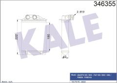 KALORIFER RADYATORU FIAT 500C FIAT 500 FIAT 500L PANDA FORD KA 1.2 1.3 1.4