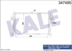 SU RADYATÖRÜ OPEL CORSA C-COMBO-TIGRA 1.3 1.7 CDTI 03 MT AC BRAZING 600x348x26 13100381-24466780-93177424-93177593