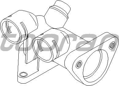 755 TERMOSTAT YUVASI FLANŞI PASSAT 1.8-1.8T 96-00 - A4 1.8-1.8T-2.4 95-01 - A6 1.8-1.8T 95-05