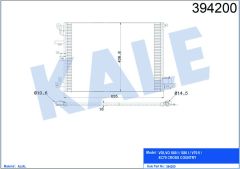 KLİMA RADYATÖRÜ VOLVO S60 1 01-10 -S80 1 98-06 -V70 2 99-07 XC70 02-07 632X440X16