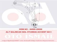 SALINCAK ALT SOL ROTİLLİ HYUNDAI ACCENT ADMIRE 1.3L G4EA 01-05 / 1.5L G4EB DOHC 01-> / 1.5L D3EA D İZEL 02-05 / 1.6L G4ED 01-05