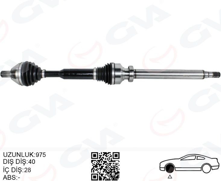ÖN AKS KOMPLE SAG VOLVO XC60 1 10>15 D3-D4-T5-T6 XC60 2 15> D4 OTOMATİK ŞANZIMAN 8 VİTES