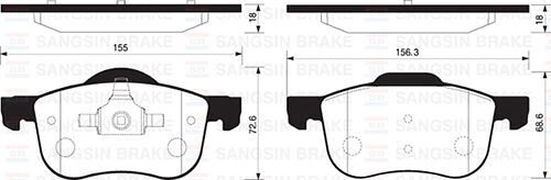 ÖN FREN BALATA SUZUKI GRAND VITARA 2.0L J20A SQ420 5 kapı 98-05 / VITARA 2.0L H20A SV620 V6 94-98