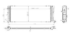 RADYATÖR LAGUNA 1.8-2.0 16V-2.2 D ESPACE 3 2.0 AC MEK OTOM 1 SIRA PA SİSTEM 635x441x47