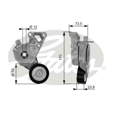 ALTERNATÖR GERGİ RULMANI KÜTÜKLÜ T5-PASSAT-CADDY-GOLF4/5-JETTA-TOLEDO-LEON-IBIZA 1.6-1.8-2.0