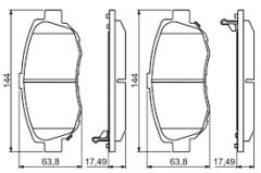 ÖN BALATA PAJERO 3.2 3.8 07 10 LAND CRUISER J12 3.0D-4D 4.0 01/03 10