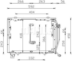 KLIMA RADYATORU MERCEDES W202 S202 C208 A208