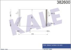 KLİMA KONDENSERİ LAGUNA 2 AL/AL 678x391x16