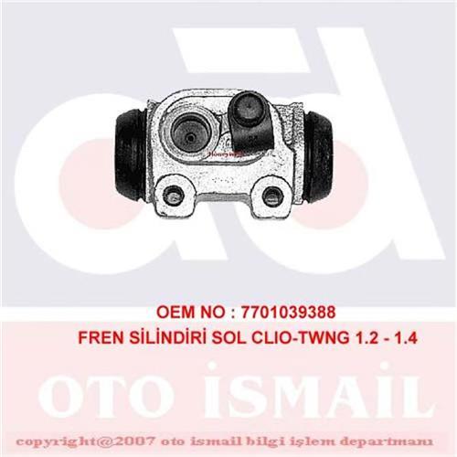 FREN SİLİNDİRİ SOL CLIO 1.1-1.2-1.4 91-98 -TWNG 1.2-1.4 96 > 20.64mm