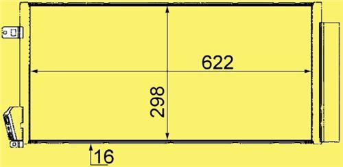 KLİMA KONDENSERİ DOBLO 10 COMBO 12 1.3 DMTJ-1.6 DMTJ-2.0 DMTJ 669x293x16