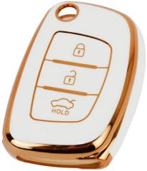 KONTAK ANAHTAR KUMANDA KORUYUCU KILIF TPU 3 TUŞ BEYAZ HYUNDAI I20-I30