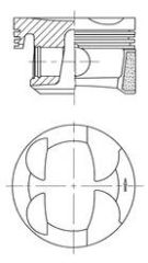 PİSTON SEGMAN STANDART P207-P208-P308-P508-P2008-P3008-PARTNER-BERLINGO-C3-C4-C5-DS3-DS4 1.6 VTI EP6C 16V MINI N12 N16 R56 R57 R58 R59 R61 77mm