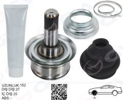AKS KAFASI ARKA SAĞ/SOL BMW F10 F12 F13 F06 152MM DİFERANSİYEL DİŞ 27