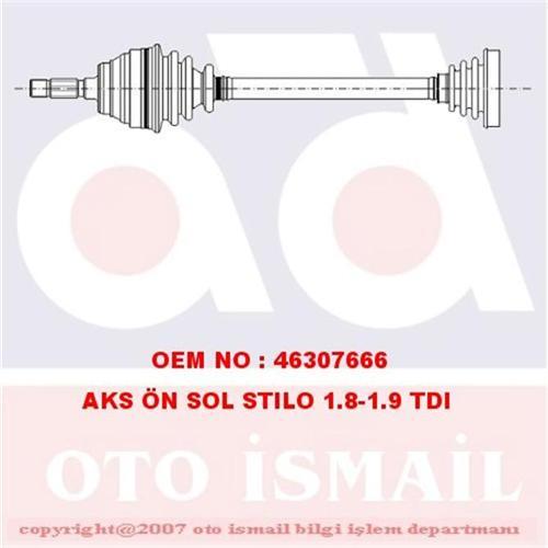x AKS ÖN SOL STILO 1.8 16V-1.9 JTD 01