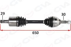 ÖN AKS SOL RENAULT KOLEOS HY 2.0 DCI A-T 08-14