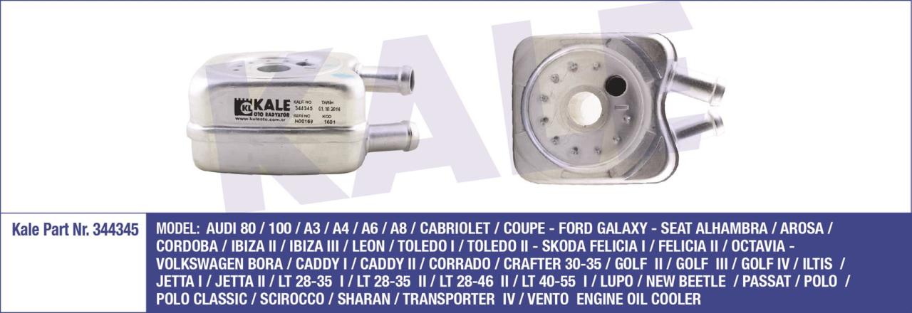 YAĞ SOĞUTUCU BORA-CADDY-GOLF-JETTA-PASSAT-POLO-T4-LT35-IBIZA-LEON-A6-A4 1.9-2.5TDI ACV-ANJ-BJK