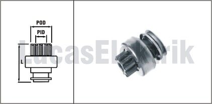 MARŞ DİŞLİSİ PARTNER-BERLINGO-P206-P308-P307-C4-P2008-P3008-P5008 2.0 HDI R9-R19 MEGANE-LAGUNA-CLIO 1006209812