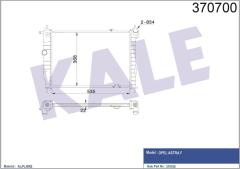 RADYATÖR ASTRA F AL/PL/BRZ 535x368x22