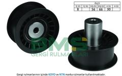 EKSANTRİK GERGİ RULMANI YÖN MAKARASI POLO 1.4 16V 96-99 -CORDOBA-IBIZA 1.4i 16V-GOLF 5 1.0 AHF