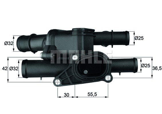 TERMOSTAT KOMPLE BORA-GOLF 4-A3 1.9-2.3-2.0 99-05 OTOM. 105C