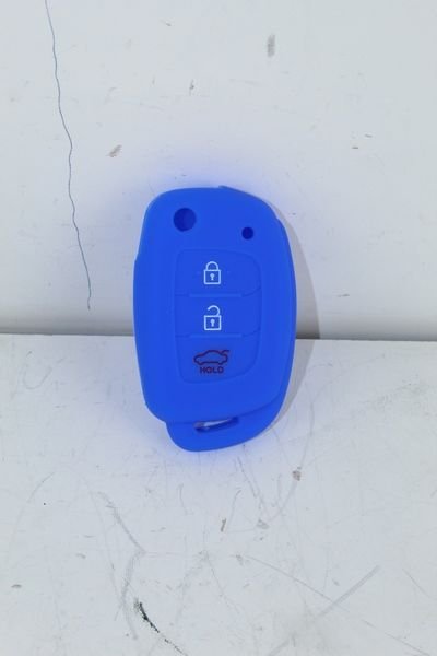 KONTAK ANAHTAR KUMANDA KORUYUCU KILIF SİLİKON 3 TUŞ MAVİ HYUNDAI I20-I30