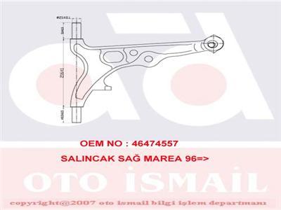 ALT SALINCAK KOMPLE SAĞ MAREA 96 BRAVO 95-98 ALFA 145-146-155