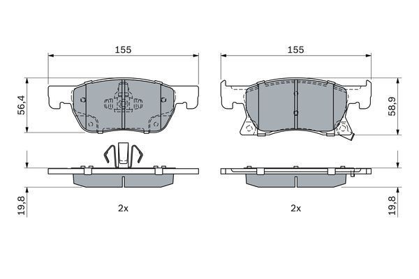 ÖN FREN BALATA OPEL ASTRA K 15-