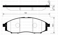 ÖN FREN BALATA NISSAN SKYSTAR 2.5L YD25DDTi D22 4x2 4x4 03- / PATHFINDER 3.2L QD32ETi R50 4x4 97-04