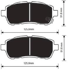 ÖN BALATA FIESTA VI 1.25-1.4-1.6 Tİ-1.4 TDCİ-1.6 TDCİ 08 FIESTA 1.0 14 1.5TDCİ 12 1.6Tİ 12