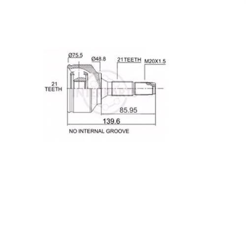x AKS KAFASI DIŞ C2 1.4 HDI 02 15-1638