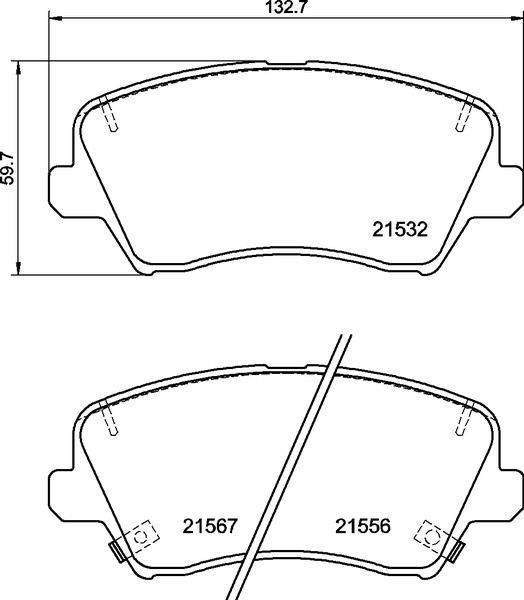 DİSK FREN BALATASI ÖN HYUNDAI İ30 1.4 11/16 KIA CEED 1.4 03/18