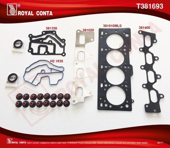 ÜST TAKIM CONTA SKT KEÇELİ REINZ SUB.LASTİKLİ CLIO-MEGANE-SCENIC-LAGUNA 1.4-1.6 16V K4J-K4M